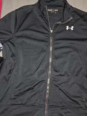 Under Armour Black Full-Zip Kids Performance Jacket